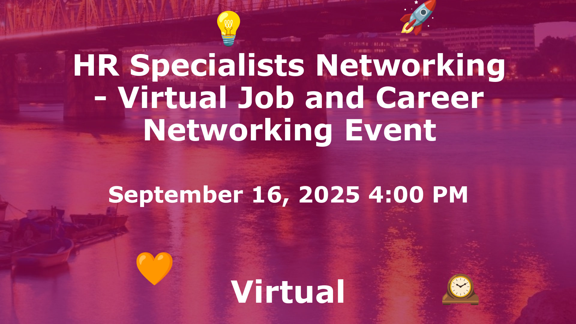 HR Specialists Networking - Virtual Job and Career Networking Event event image